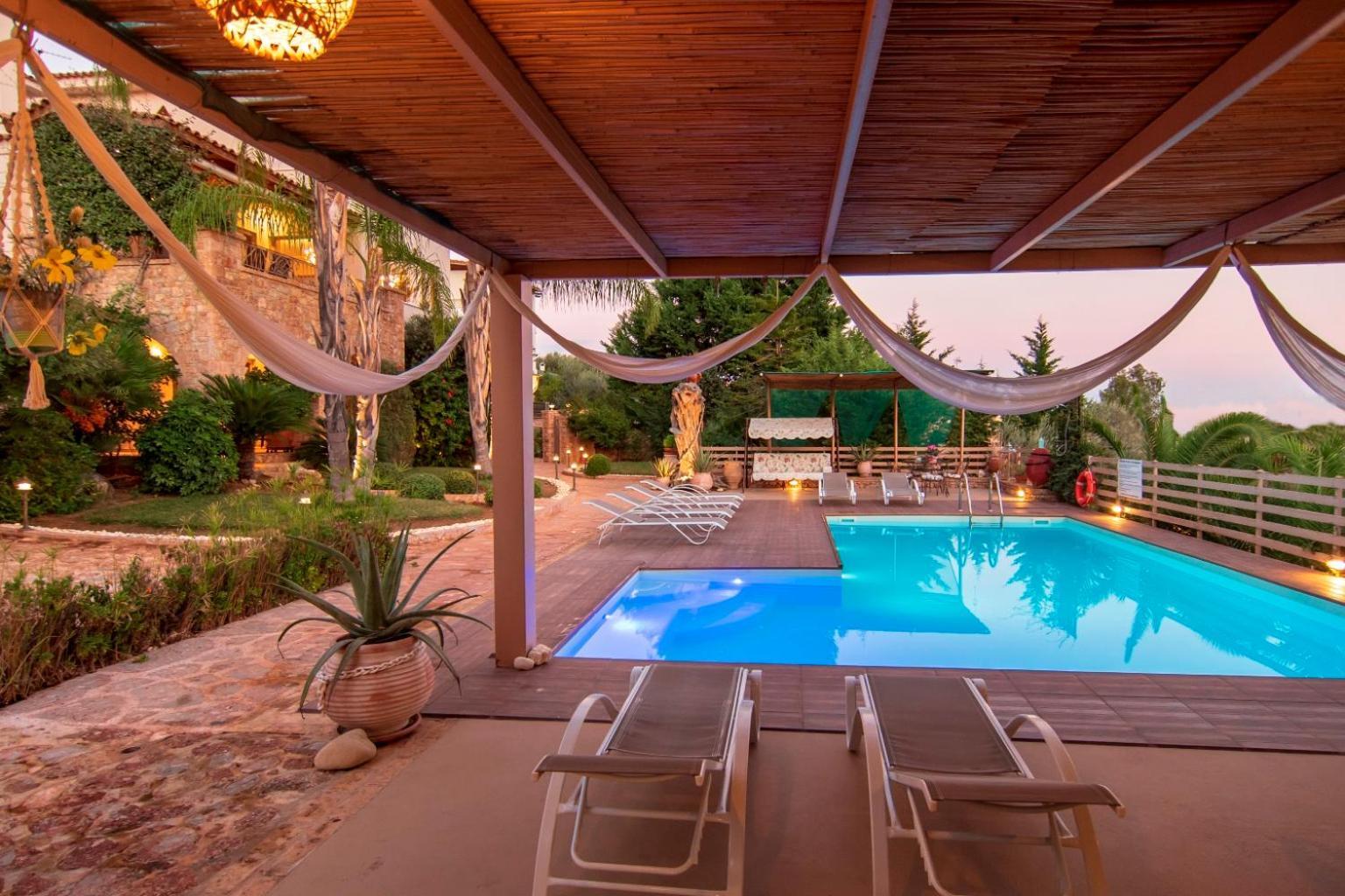 Villa Maira Luxurious With Private Swimming Pool Kórfos Exterior foto